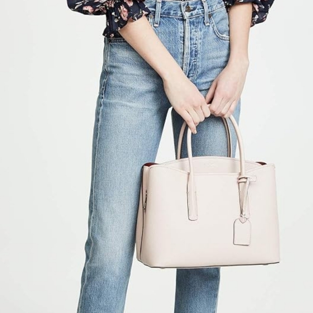 Kate Spade New York "Margaux" Medium Italian Leather Satchel Pink